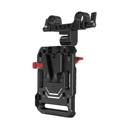 SmallRig V-Lock Battery Plate with 15mm Rod Clamp and Adjustable Arm