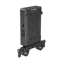 SmallRig V-Mount Battery Adapter Plate with Dual-Rod Clamp