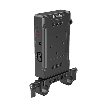 SmallRig V-Mount Battery Adapter Plate with Dual-Rod Clamp