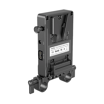 SmallRig V-Mount Battery Adapter Plate with Dual-Rod Clamp