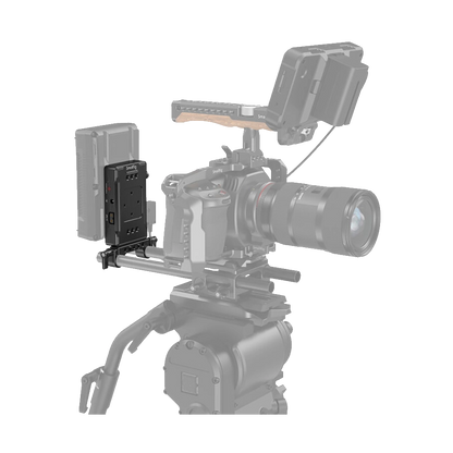 SmallRig V-Mount Battery Adapter Plate with Dual-Rod Clamp