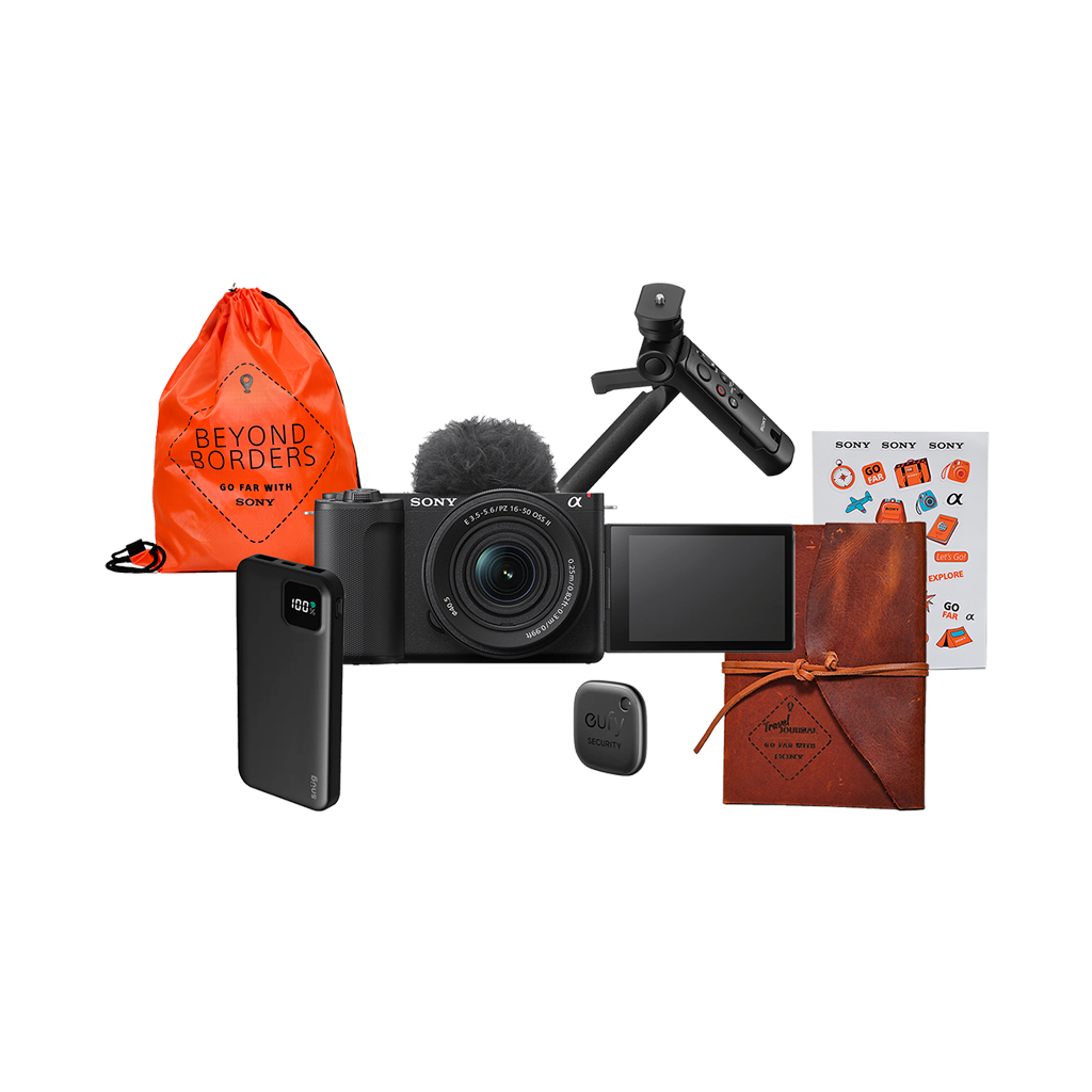 Sony ZV-E10 II Mirrorless Camera with 16-50mm Lens with FREE Beyond Borders Travel Kit