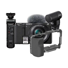 Sony ZV-E10 Mirrorless Camera with 16-50mm Lens Creator Kit with FREE SmallRig Camera Cage with Right-Side Handgrip - 3538B (Valued at R1,245)
