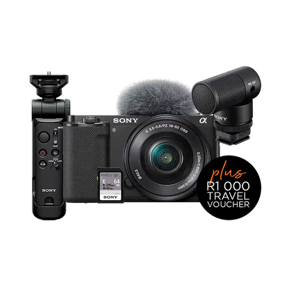Sony ZV-E10 Mirrorless Camera with 16-50mm Lens Creator Kit