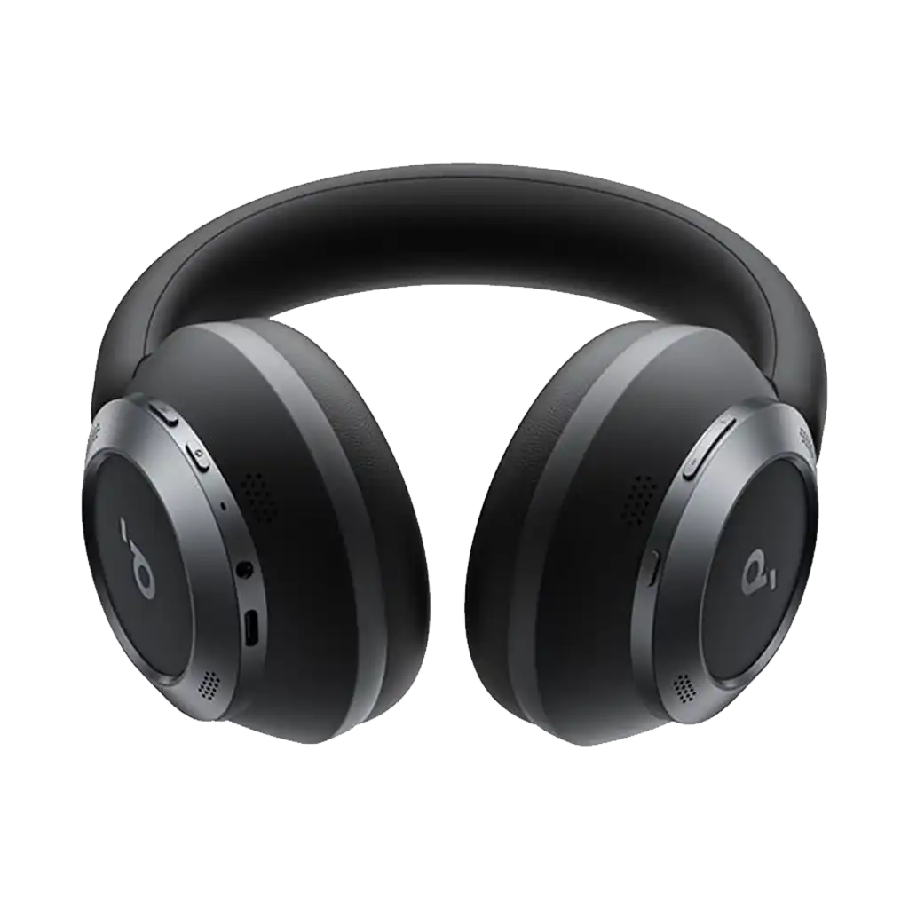 Soundcore Space One Pro Wireless Over-Ear Closed-Back Headphones (Jet Black)