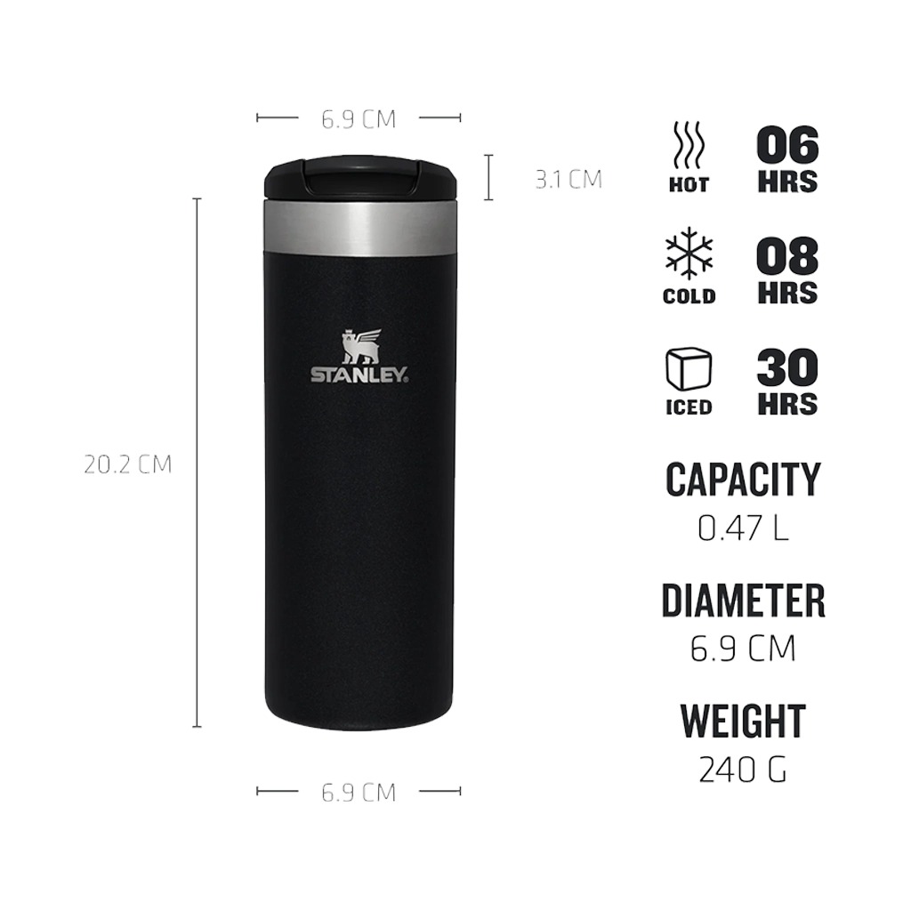 Stanley The Aerolight Transit Mug 0.47L (Black Metallic)