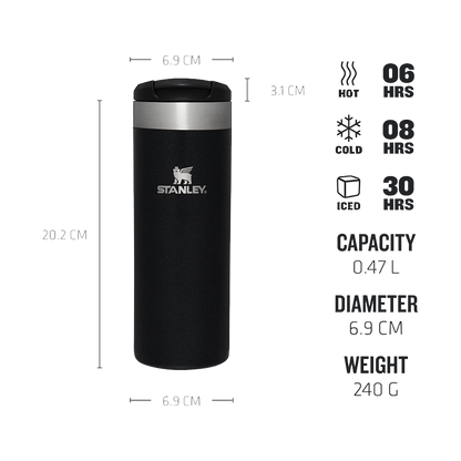 Stanley The Aerolight Transit Mug 0.47L (Black Metallic)