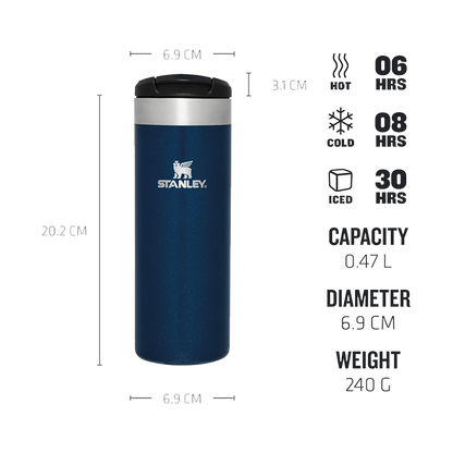 Stanley The Aerolight Transit Mug 0.47L (Royal Blue Metallic)