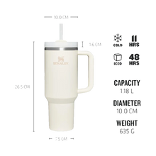 Stanley The Quencher H2.O FlowState Tumbler 1.2L (Cream Tonal)