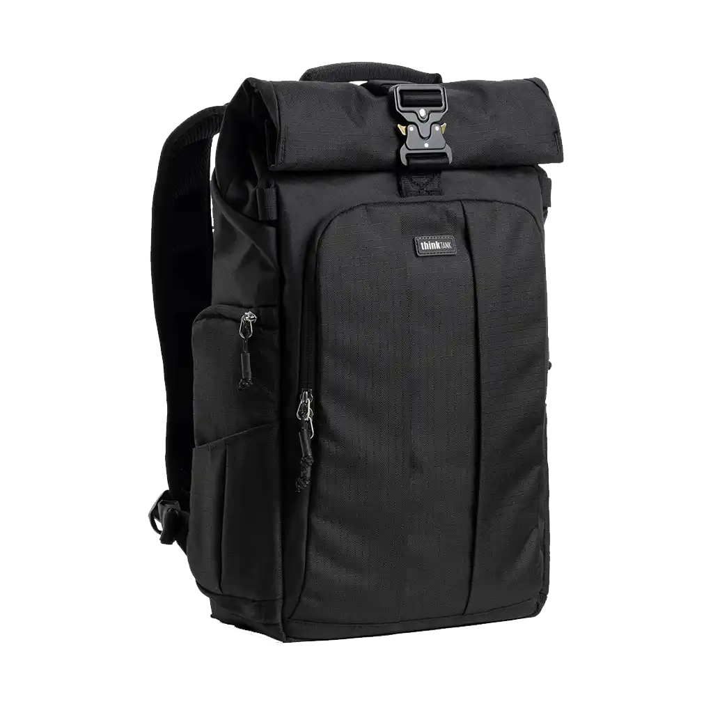 Think Tank Photo FocusPoint Rolltop Camera Backpack (Asphalt Black, 22 L)