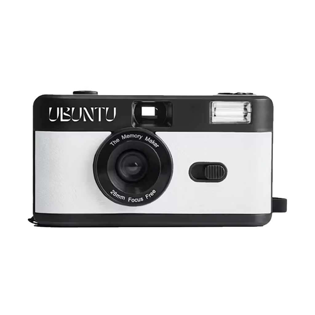 Ubuntu Film Co. 35mm Reusable Memory Makers Film Camera (White)