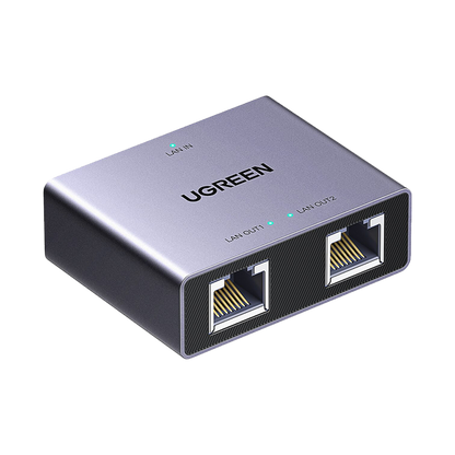 UGREEN 1-to-2 Gigabit Ethernet Splitter, 1000Mbps LAN Network Adapter