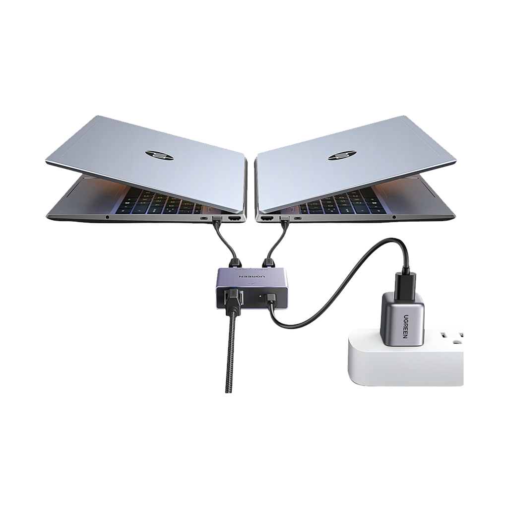 UGREEN 1-to-2 Gigabit Ethernet Splitter, 1000Mbps LAN Network Adapter