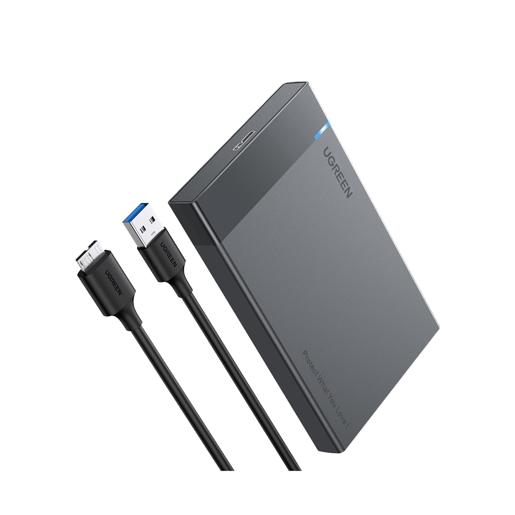 UGREEN 2.5” SATA Hard Drive USB 3.0 Enclosure, UASP, 6Gbps