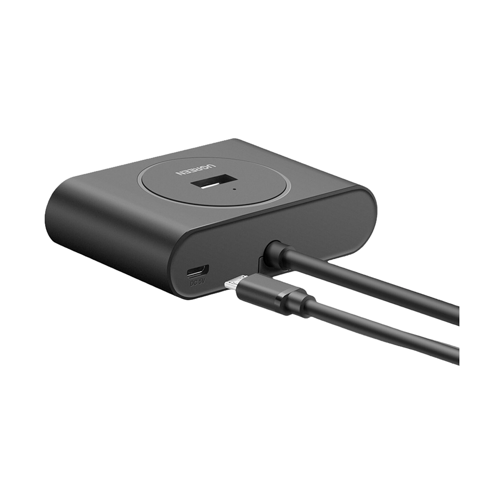 UGREEN 4-Port USB 3.0 Hub with Micro USB | 5Gbps Data Transfer (1m)