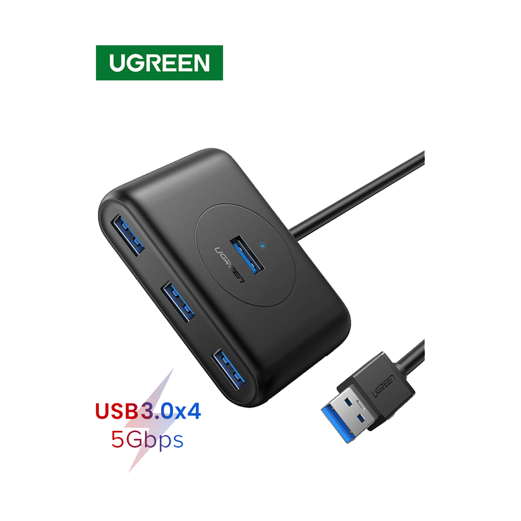 UGREEN 4-Port USB 3.2 Gen 1 Hub (Black)