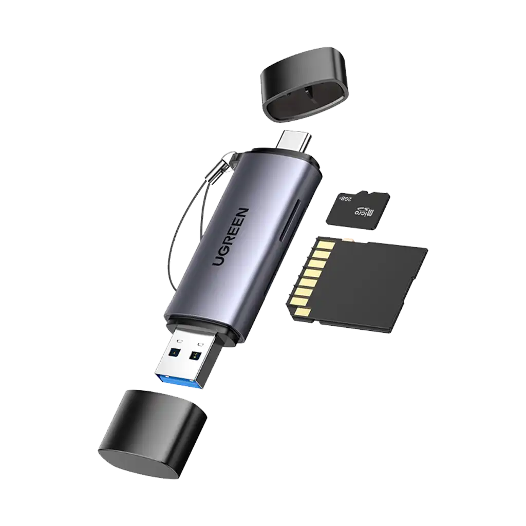 UGREEN CM185-50706 2-in-1 OTG Card Reader | Type-C | USB-A