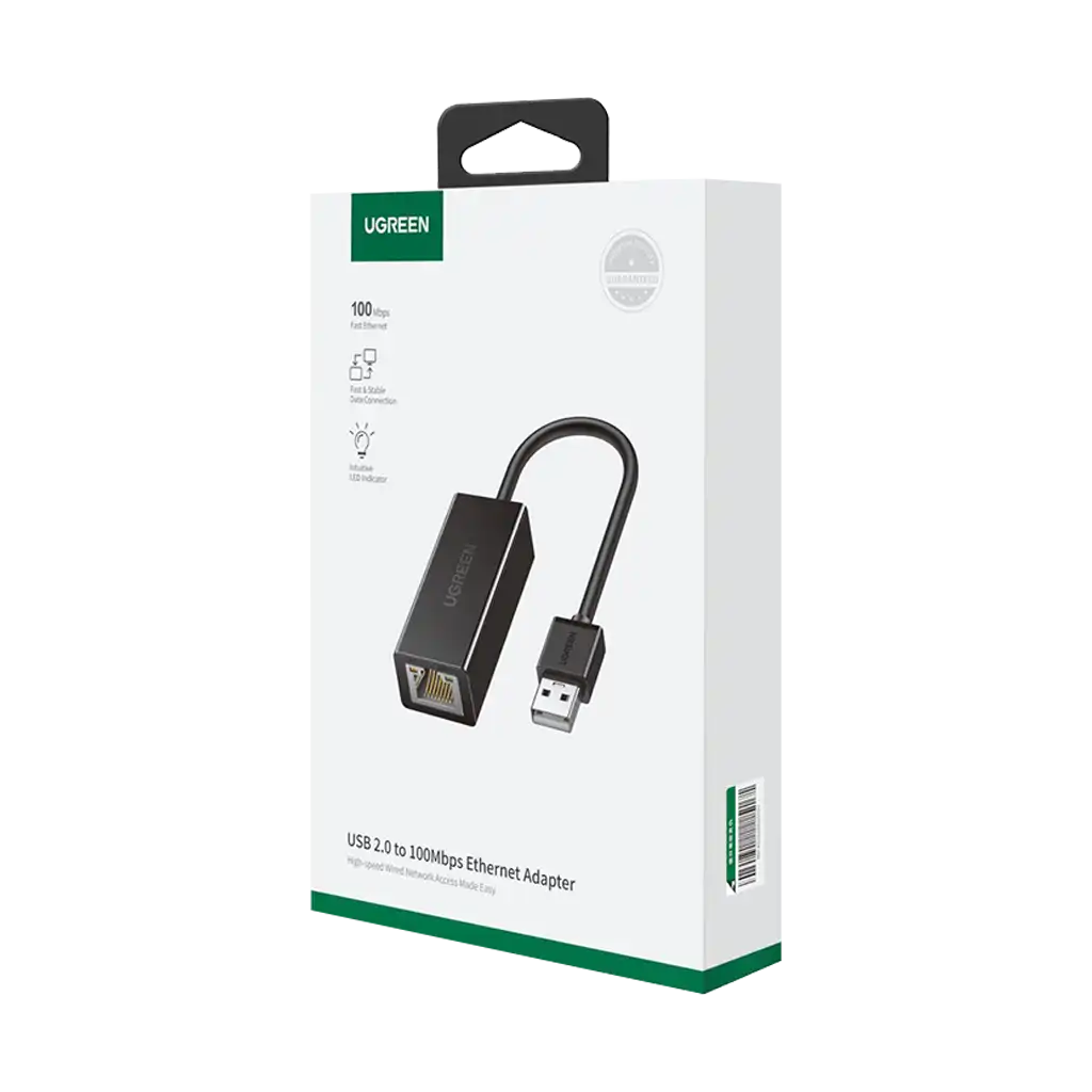 UGREEN CR110 Ethernet Adapter | USB 2.0 to RJ45