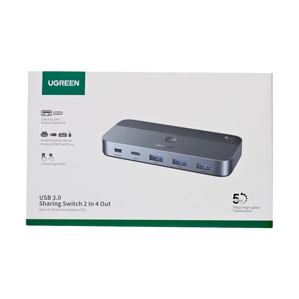 UGREEN Sharing Switch Box 2-in-4 Out