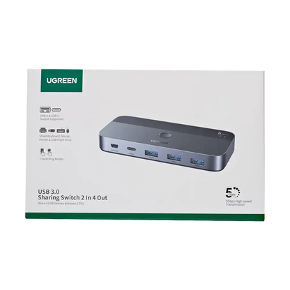 UGREEN Sharing Switch Box 2-in-4 Out