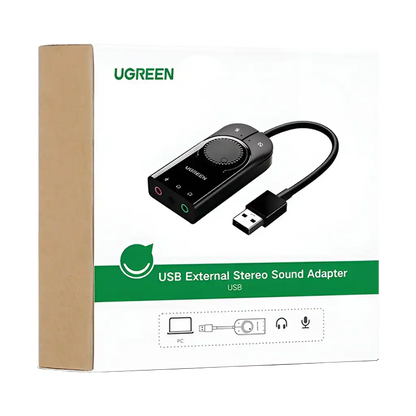 UGREEN CM129-40964 USB-A to 3.5mm External Stereo Sound Adapter