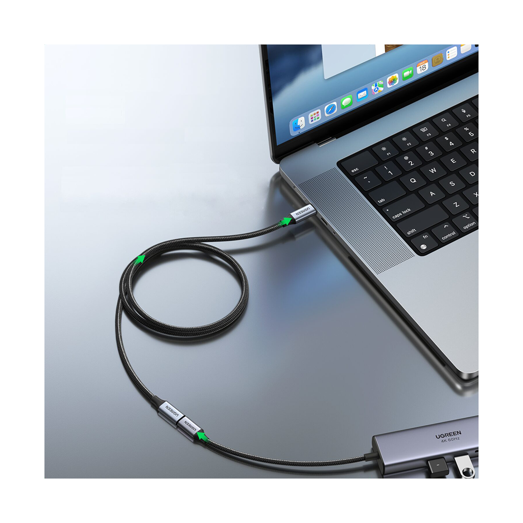 UGREEN Type-C 3.1 Gen2 Extension Cable – 10Gbps, PD 100W (1m)