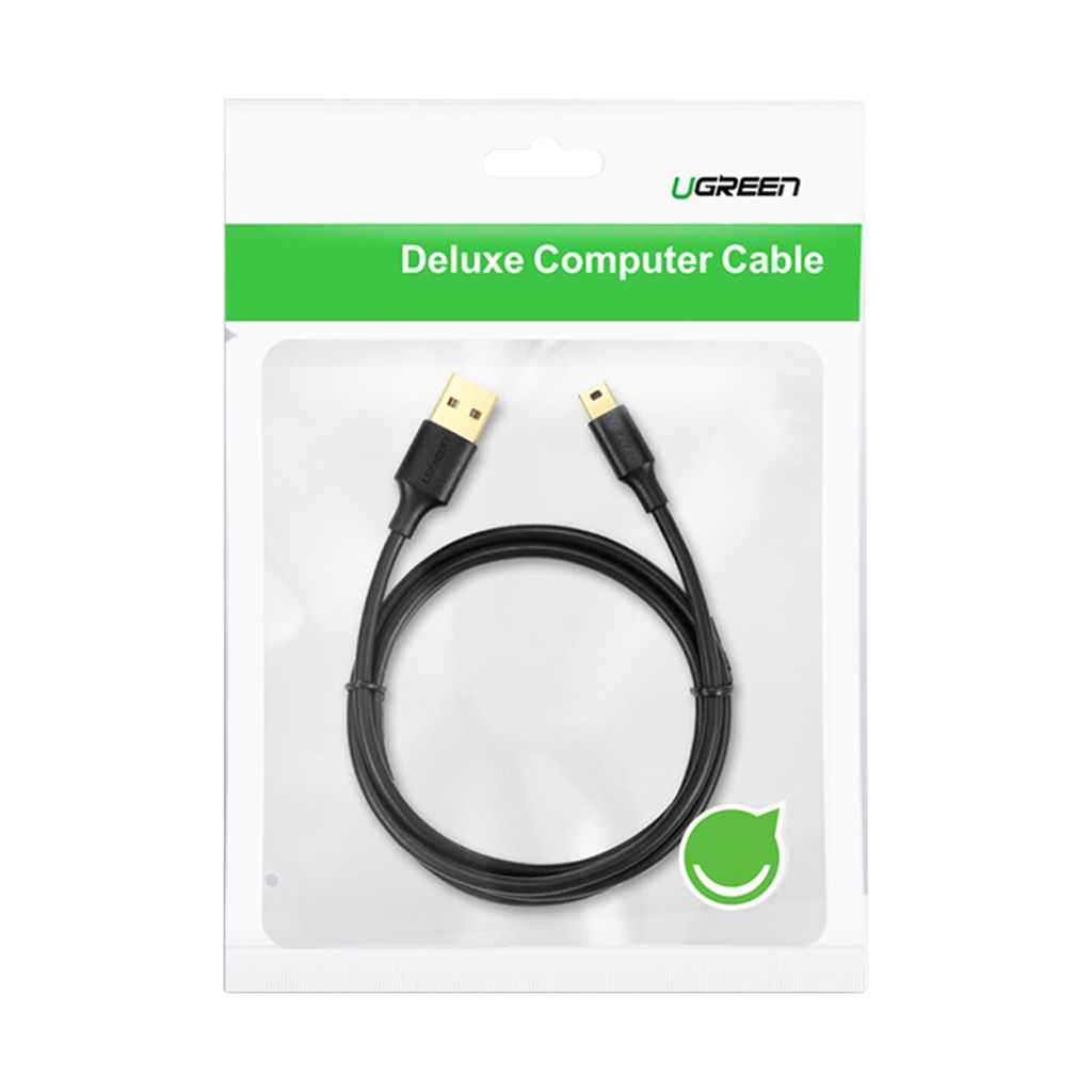 UGREEN US132 USB to Mini USB 2.0, 450Mbps SuperSpeed Cable - 1m