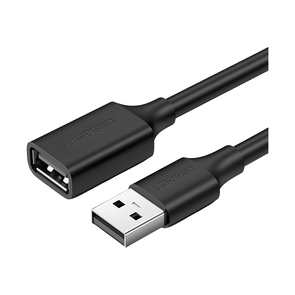 UGREEN USB 2.0 Extension Cable - Male to Female, 480Mbps Data Transfer (1m)