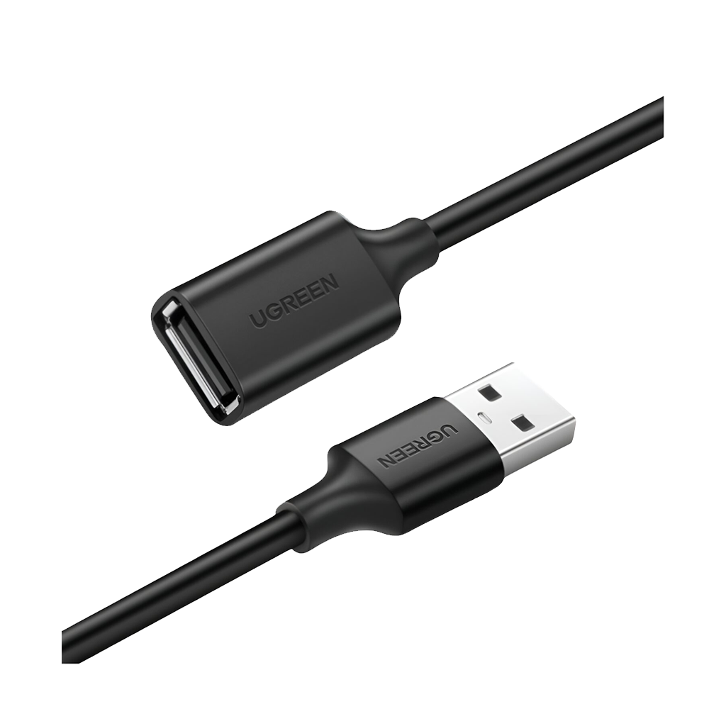 UGREEN USB 2.0 Extension Cable - Male to Female, 480Mbps Data Transfer (1m)