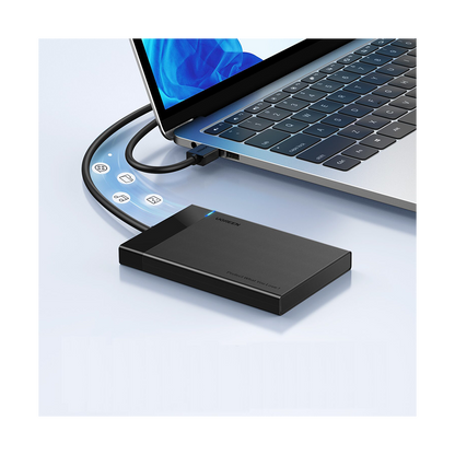 UGREEN USB 3.0 to 2.5” SATA Hard Drive Enclosure (Non-Detachable Cable)