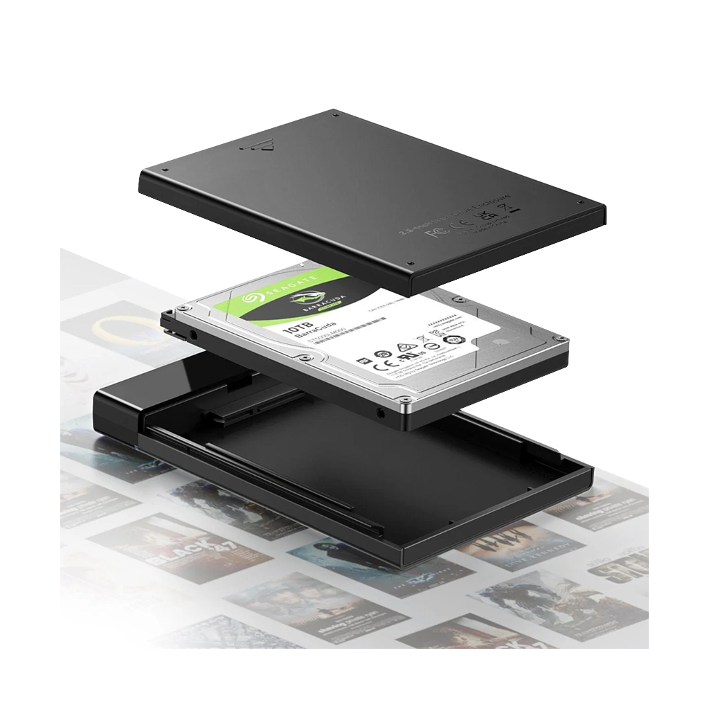 UGREEN USB Type-C 2.5″ SATA III External Hard Drive Enclosure