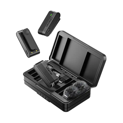 Ulanzi A100 2-Person Wireless Microphone System for Cameras and Mobile Devices (2.4 GHz)