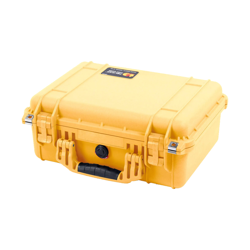 USED Pelican 1450 Case (yellow) with Pick 'N Pluck Foam - Rating 7/10 (S45206)