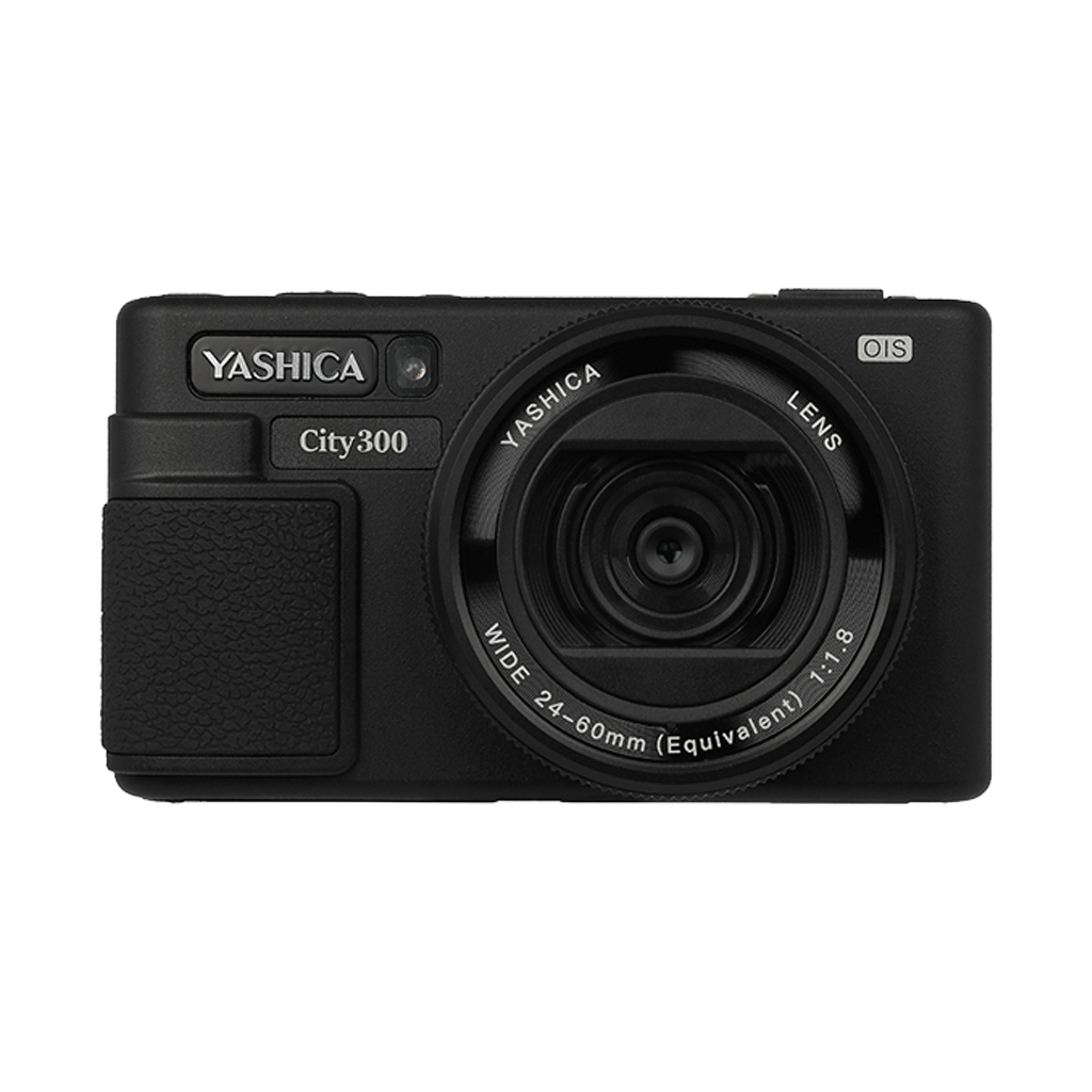 Yashica City 300 Digital Compact Camera with QuickFlash Camera Flash (Black)