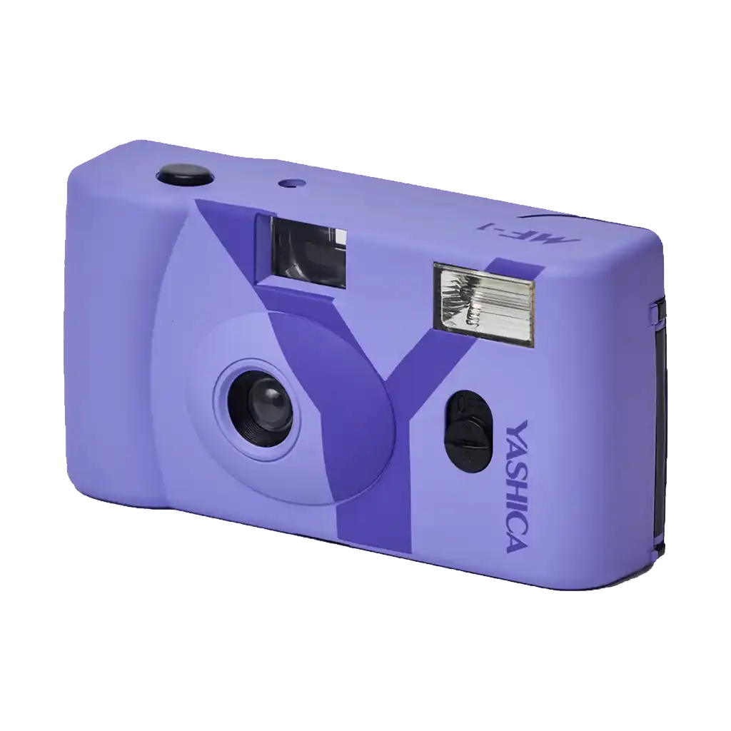 Yashica MF-1 Y-Series Snapshot Art 35mm Film Camera (Lavender)