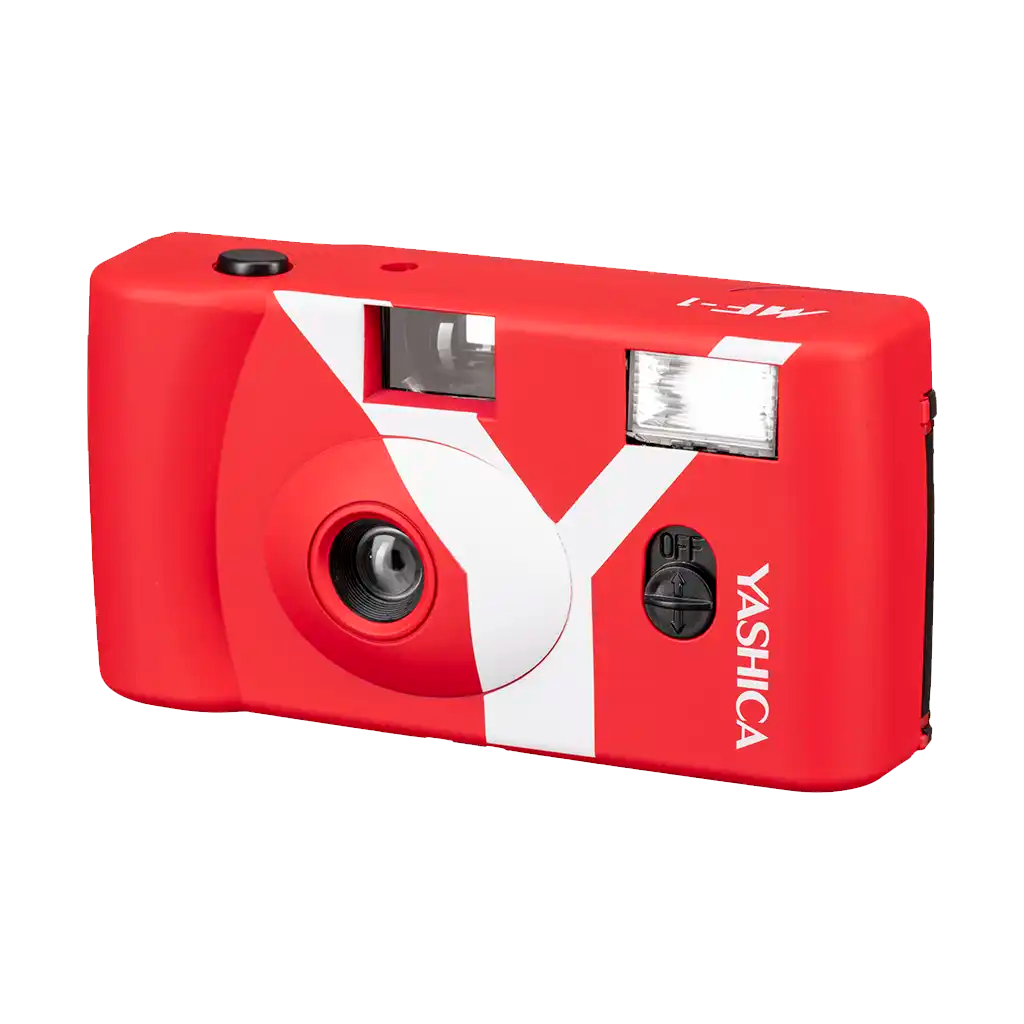 Yashica MF-1 Y-Series Snapshot Art 35mm Film Camera (Red)