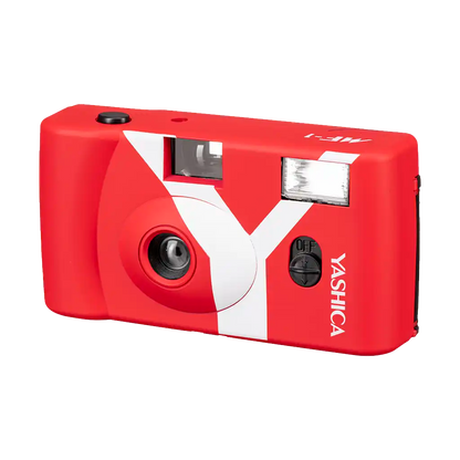 Yashica MF-1 Y-Series Snapshot Art 35mm Film Camera (Red)