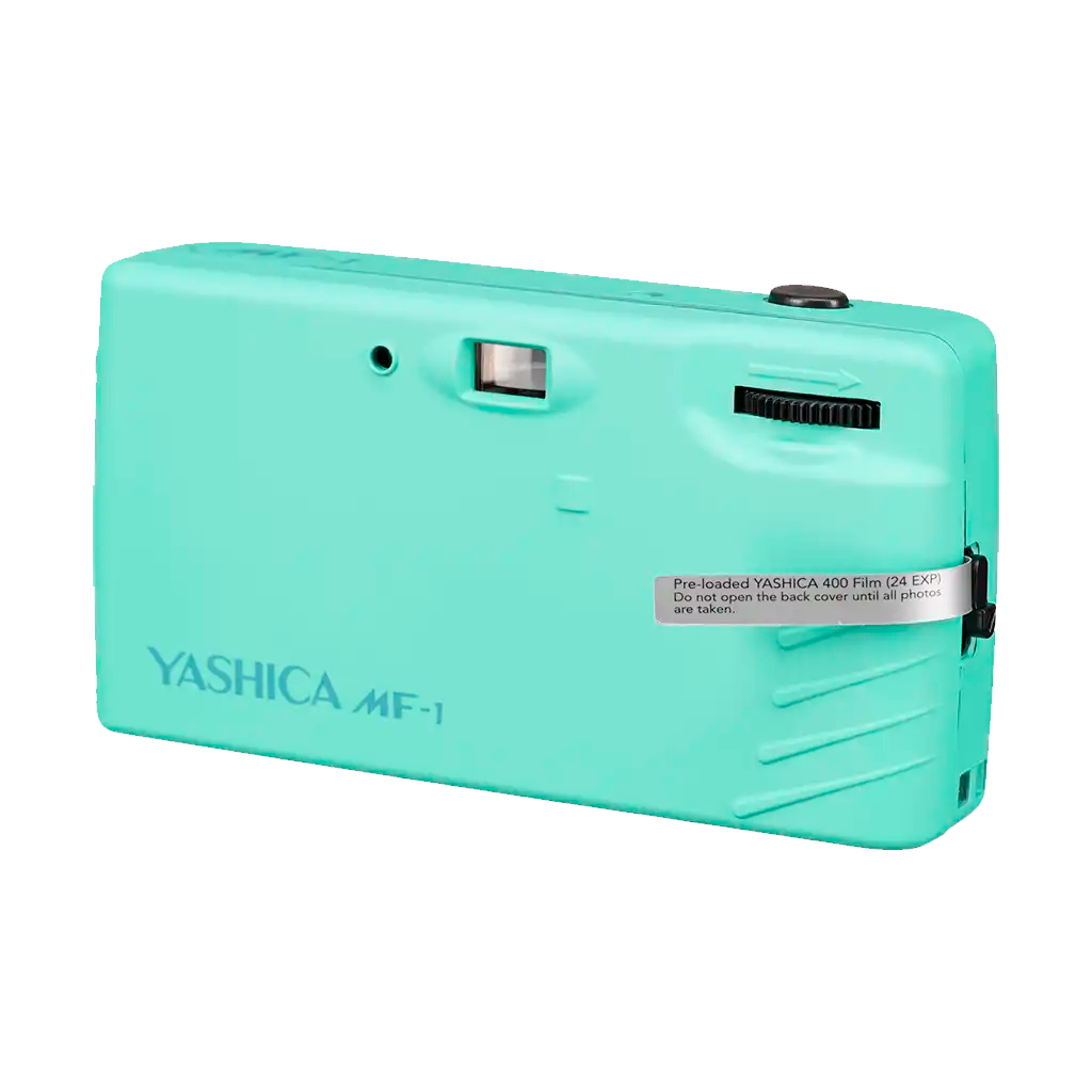 Yashica MF-1 Y-Series Snapshot Art 35mm Film Camera (Turquoise)