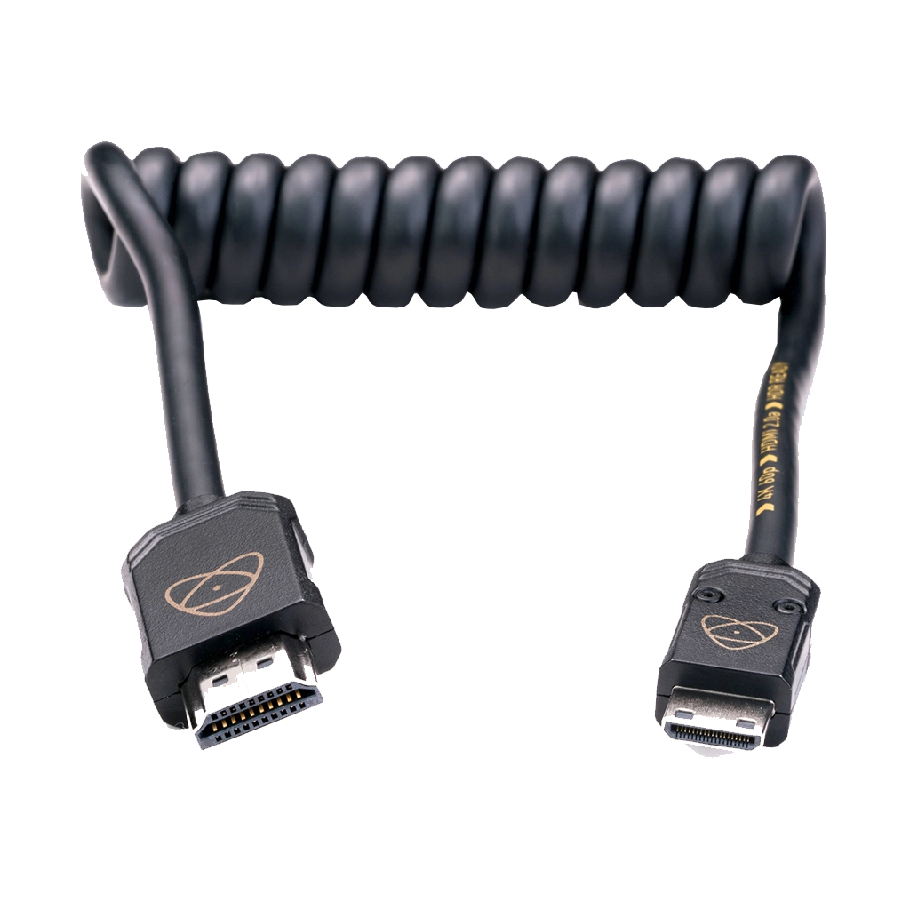 Atomos AtomFLEX Coiled Mini-HDMI to HDMI Cable (30cm)