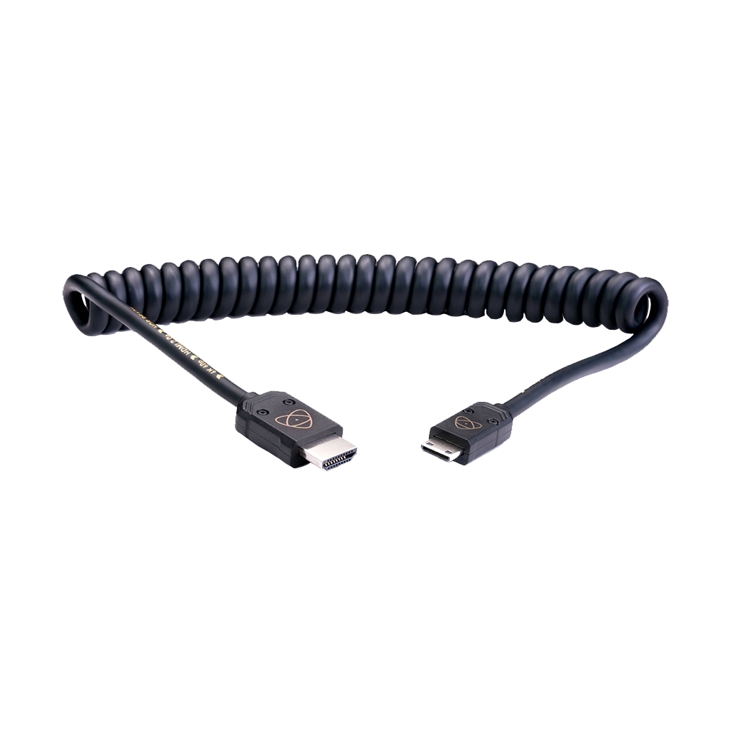 Atomos AtomFLEX Coiled Mini-HDMI to HDMI Cable (40cm)