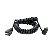 Atomos Coiled Micro-HDMI to HDMI Cable (Right-Angle Micro-HDMI) - 50 cm
