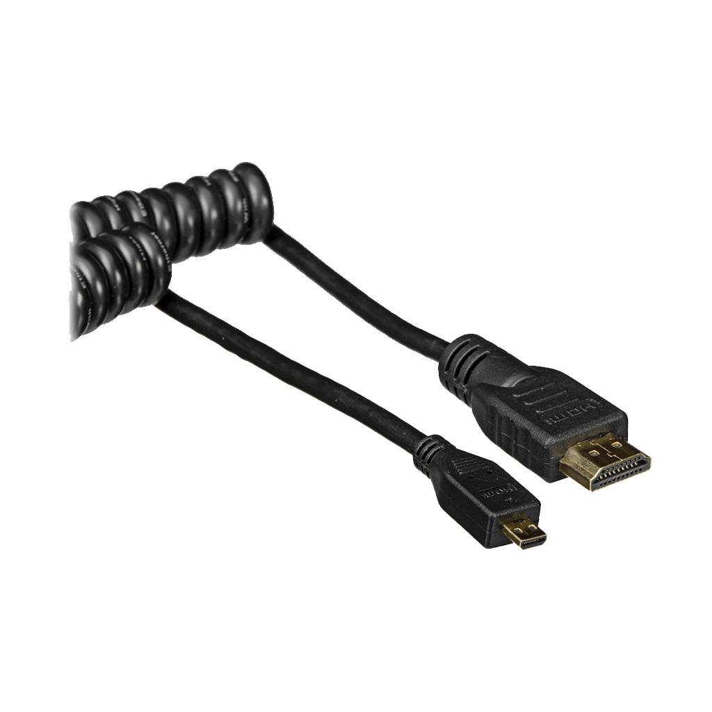 Atomos Micro to Full HDMI Coiled Cable (30cm)