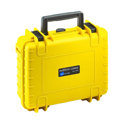 B&W International Type 1000 Outdoor Hard Case with Foam Insert (Yellow)