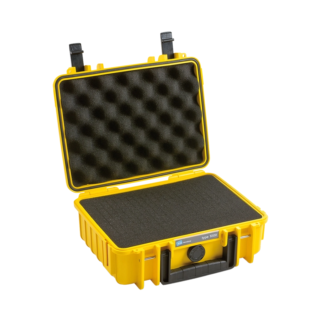 B&W International Type 1000 Outdoor Hard Case with Foam Insert (Yellow)