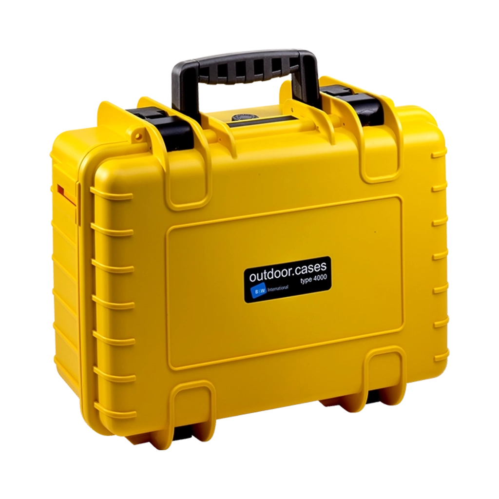 B&W International Type 4000 Outdoor Hard Case with Foam Inserts (Yellow)
