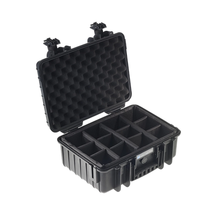 B&W International Type 4000 Outdoor Hard Case with Padded Dividers (Black)