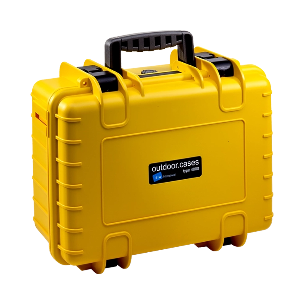B&W International Type 4000 Outdoor Hard Case with Padded Dividers (Yellow)