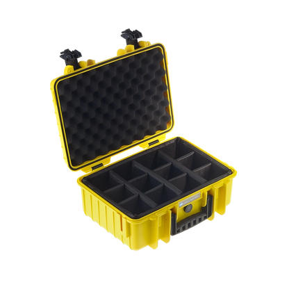 B&W International Type 4000 Outdoor Hard Case with Padded Dividers (Yellow)