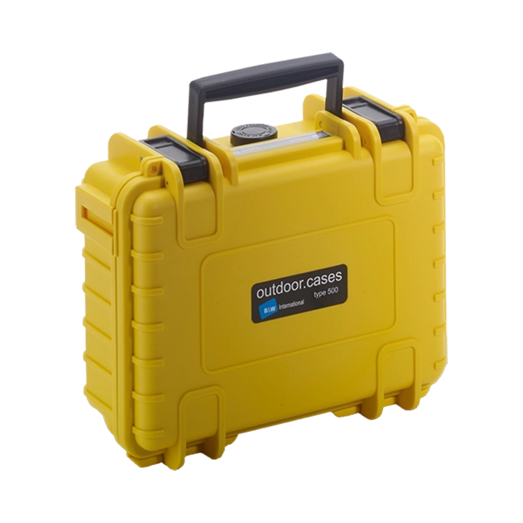 B&W International Type 500 Outdoor Hard Case with Foam Insert (Yellow)