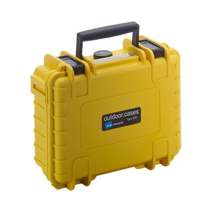 B&W International Type 500 Outdoor Hard Case with Foam Insert (Yellow)
